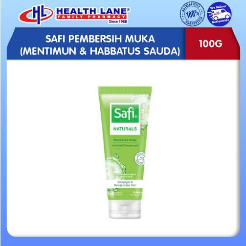 SAFI PEMBERSIH MUKA (MENTIMUN & HABBATUS SAUDA) 100G